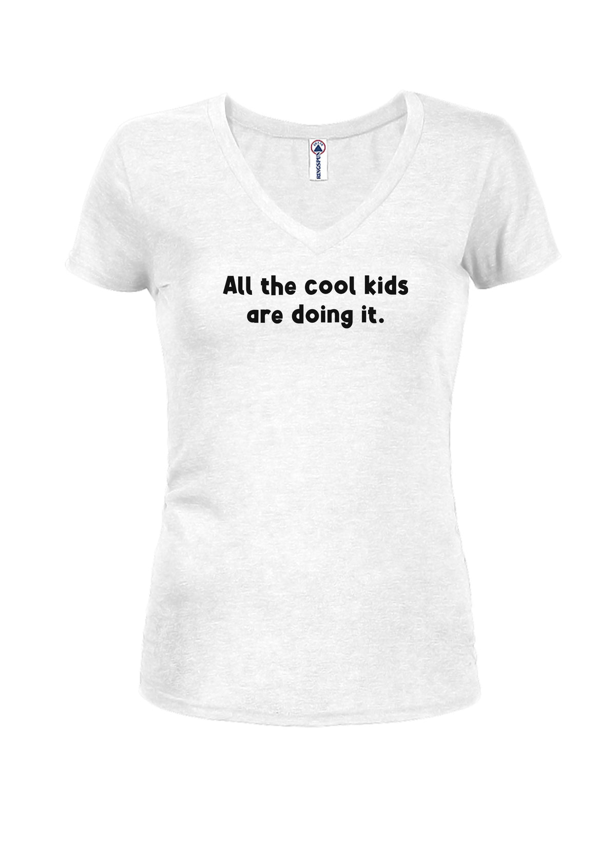 All the cool kids are doing it Juniors V Neck T-Shirt product image 2