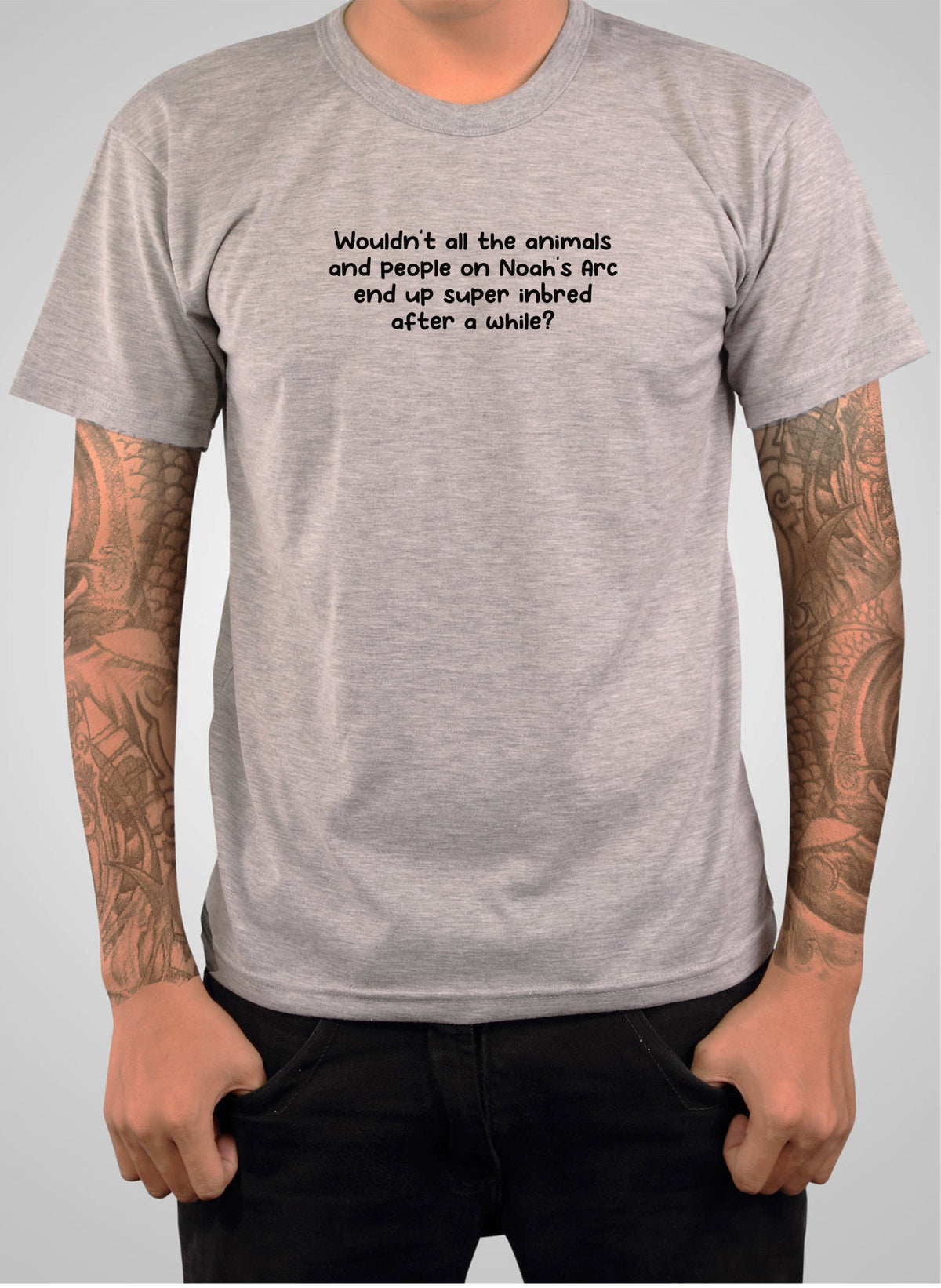 Animals and people on Noah's Arc end up inbred T-Shirt product image 6