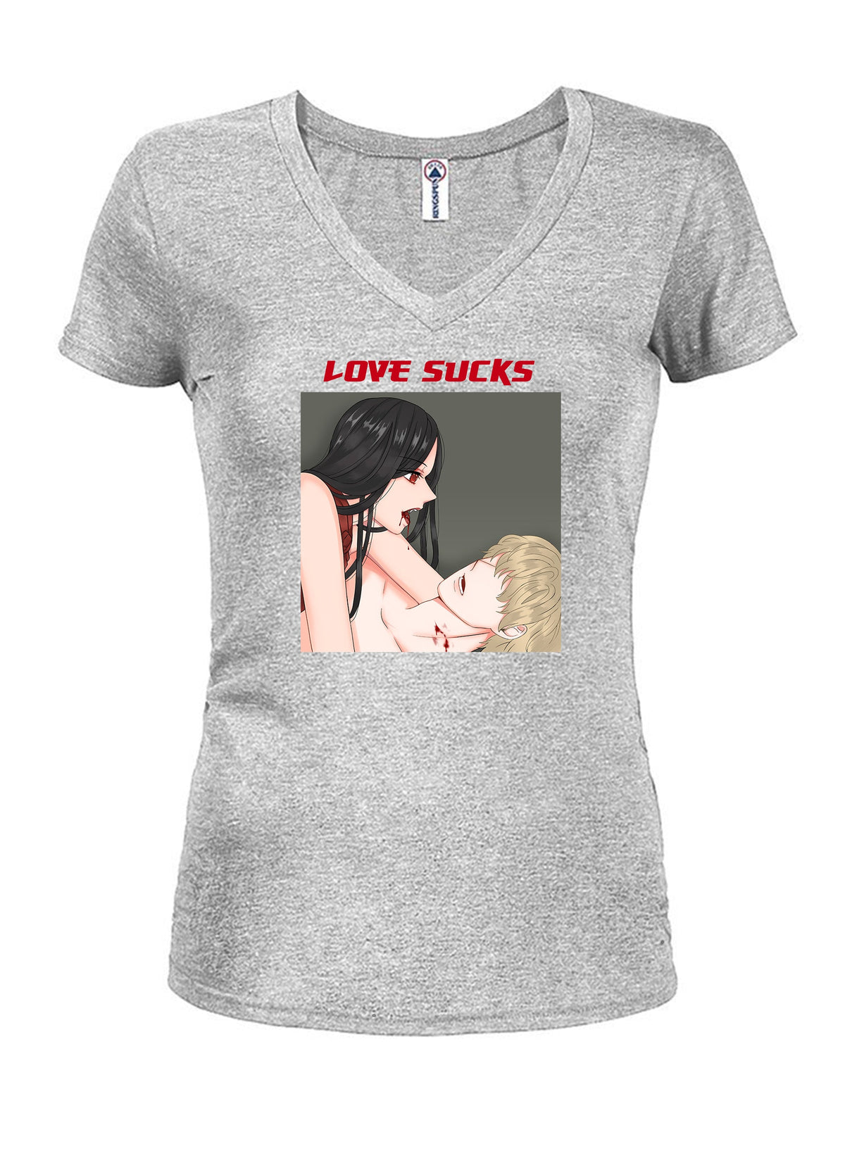 Anime - Love Sucks Juniors V Neck T-Shirt product image 3