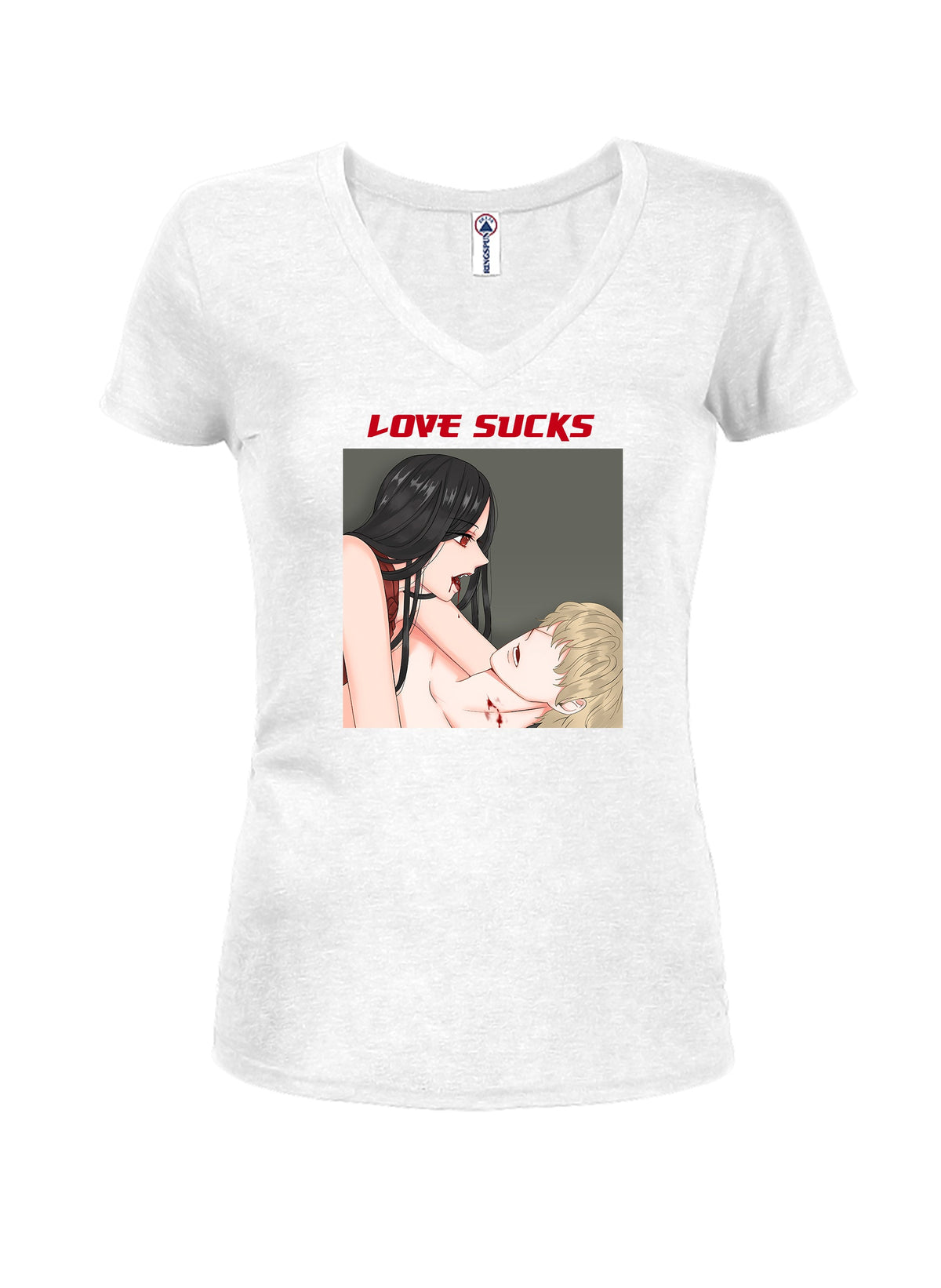 Anime - Love Sucks Juniors V Neck T-Shirt product image 2