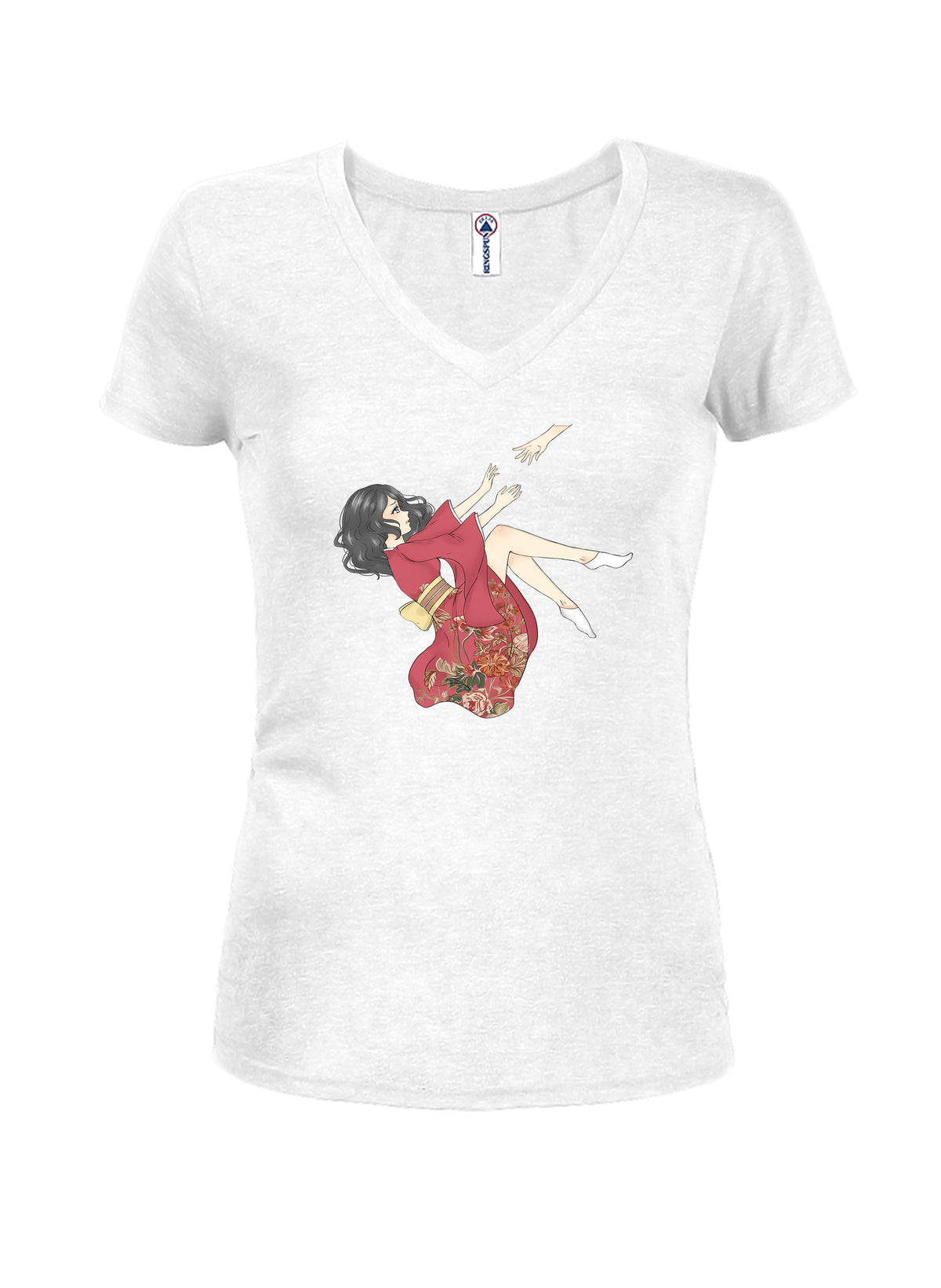 Anime - Falling Juniors V Neck T-Shirt product image 2