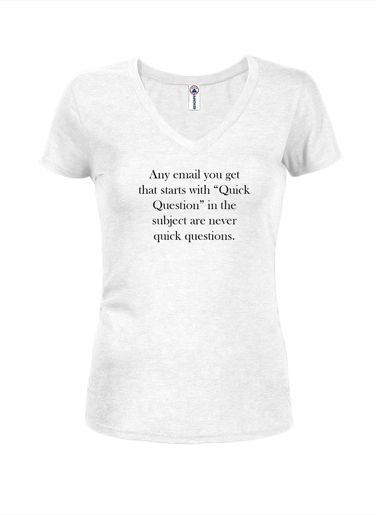 Any email you get that starts with Quick Question Juniors V product image 2