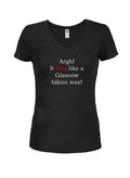 Argh! It burns like a Glascow bikini wax! Juniors V Neck product image 1