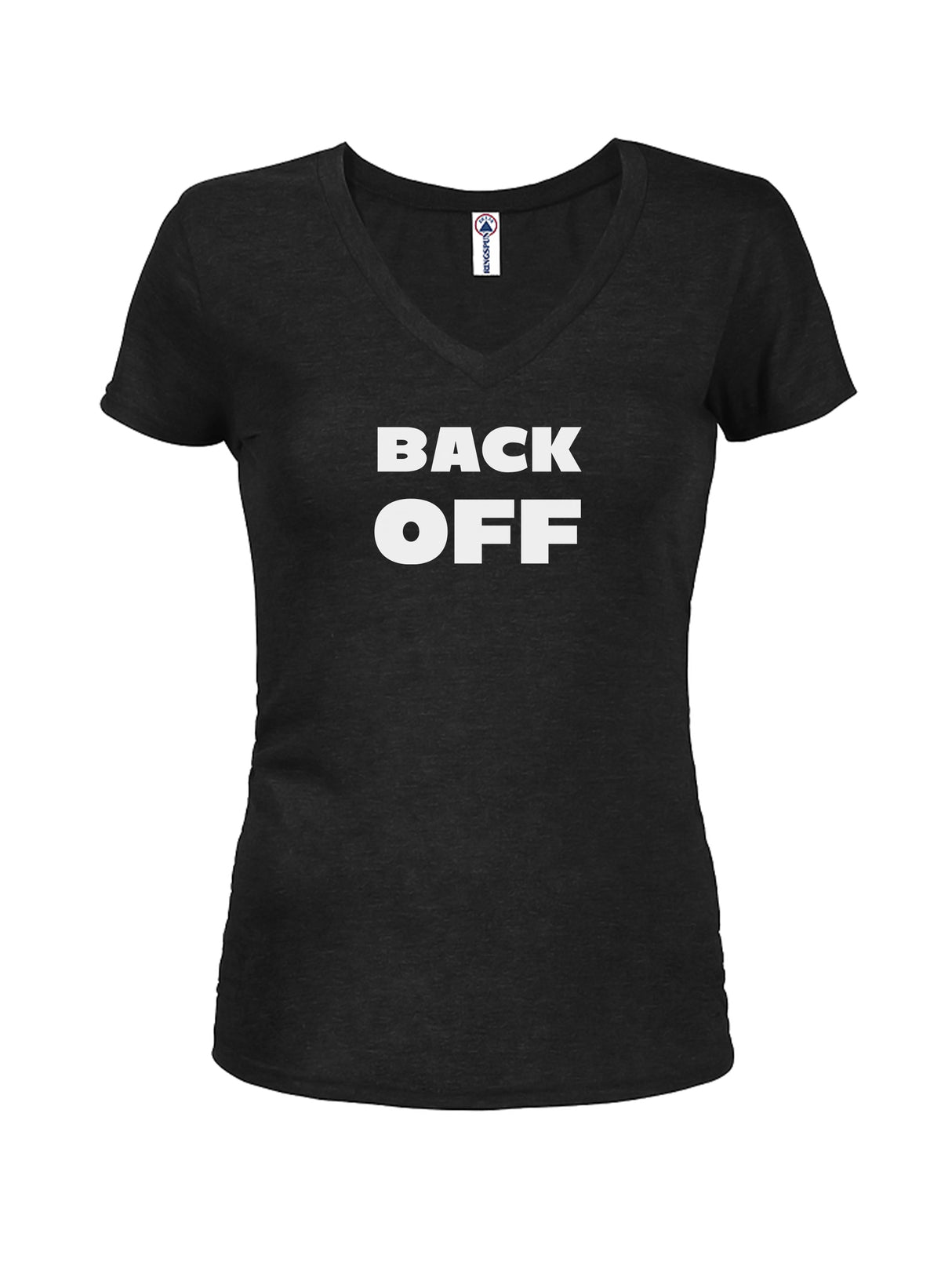 BACK OFF Juniors V Neck T-Shirt product image 1