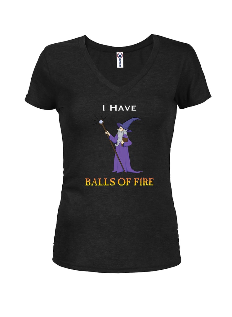 BALLS OF FIRE Juniors V Neck T-Shirt product image 2