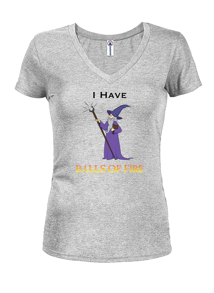 BALLS OF FIRE Juniors V Neck T-Shirt product image 3