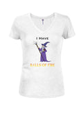BALLS OF FIRE Juniors V Neck T-Shirt product image 1