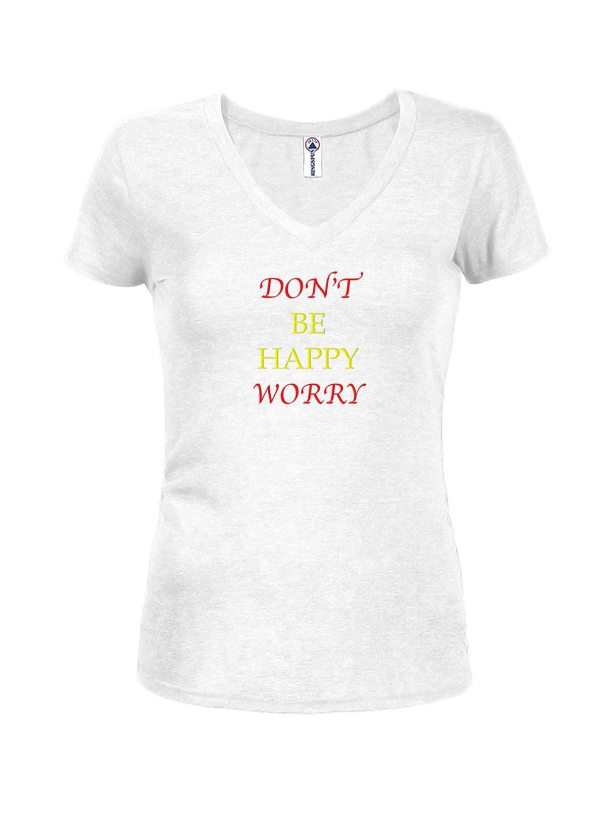 BE HAPPY Juniors V Neck T-Shirt product image 2