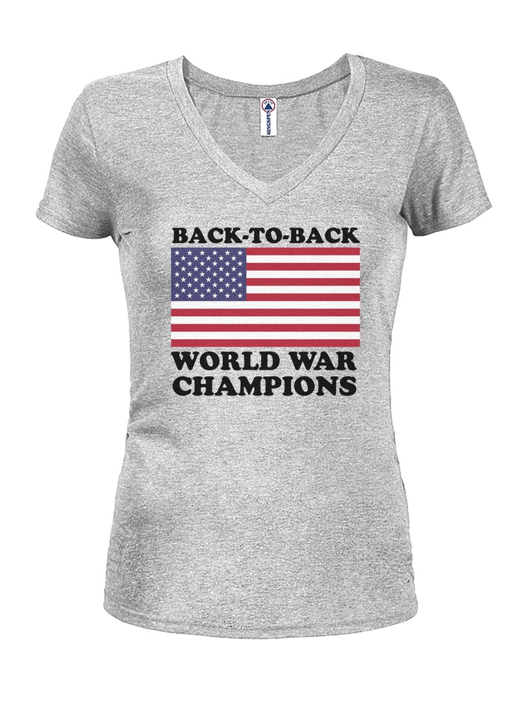 Back to World War Champions Juniors V Neck T-Shirt product image 3