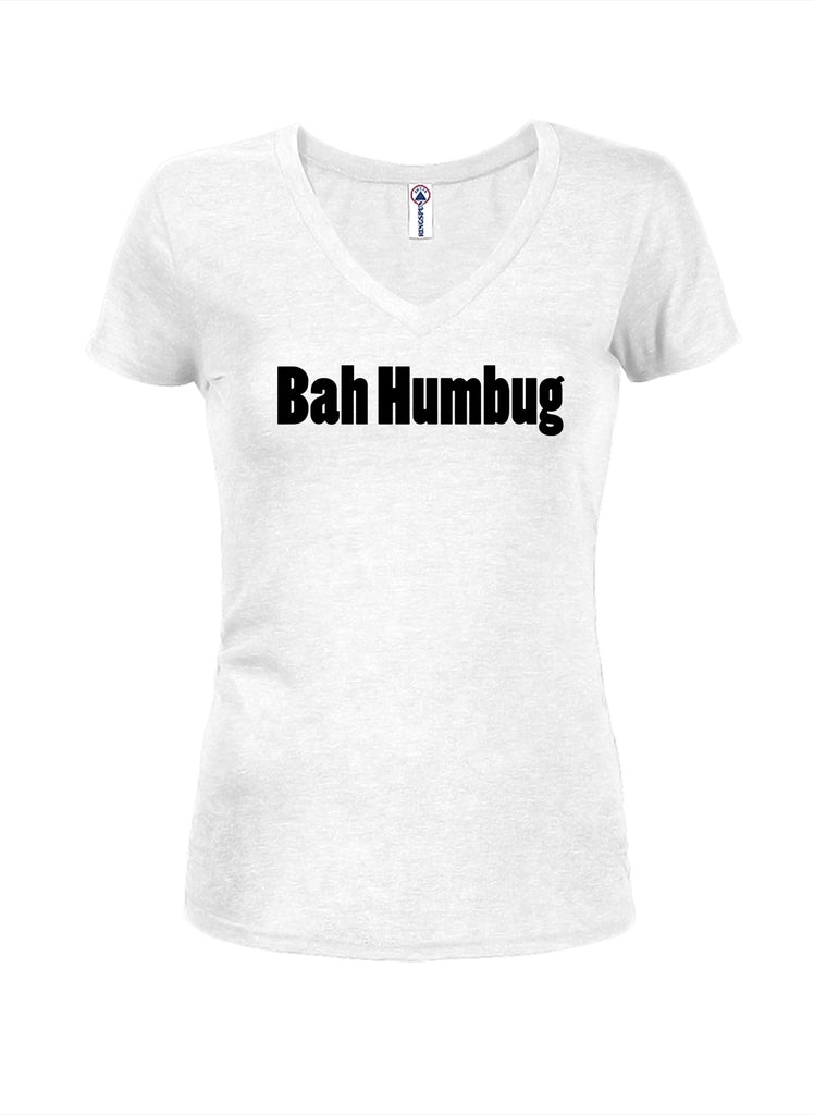 Bah Humbug Juniors V Neck T-Shirt product image 2