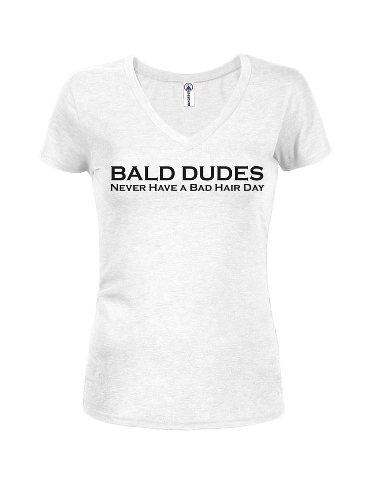 Bald Dudes Juniors V Neck T-Shirt product image 2
