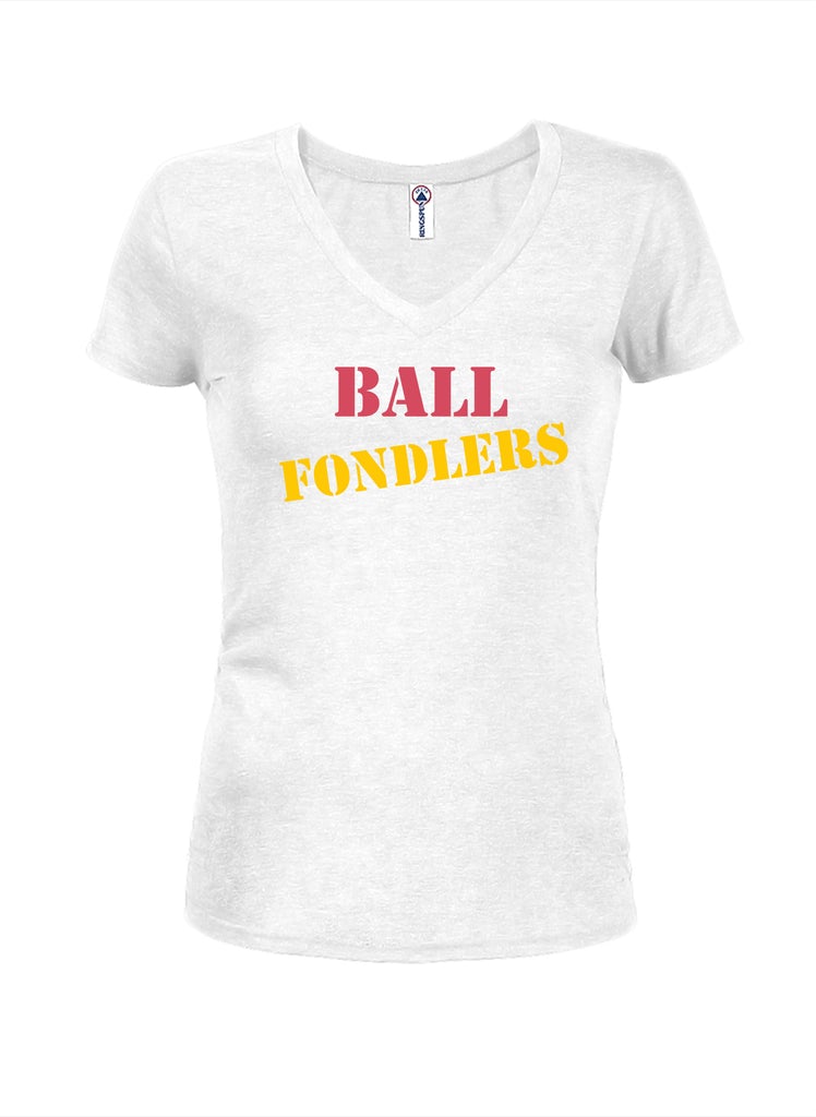 Ball Fondlers Juniors V Neck T-Shirt product image 2