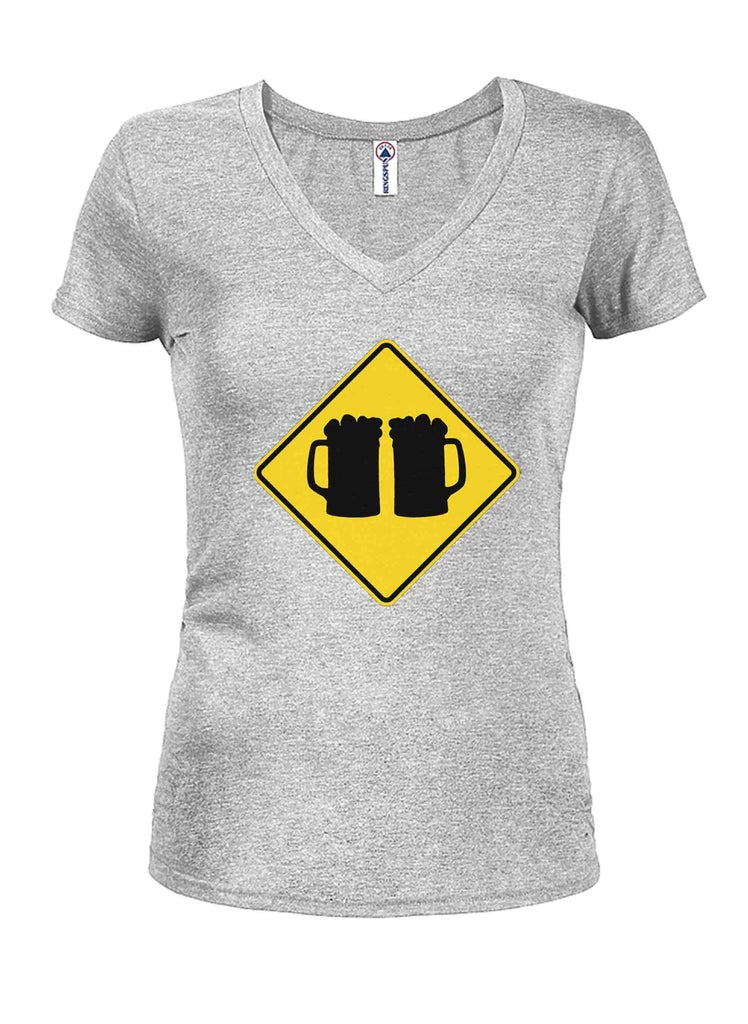 Beer Crossing Juniors V Neck T-Shirt product image 3