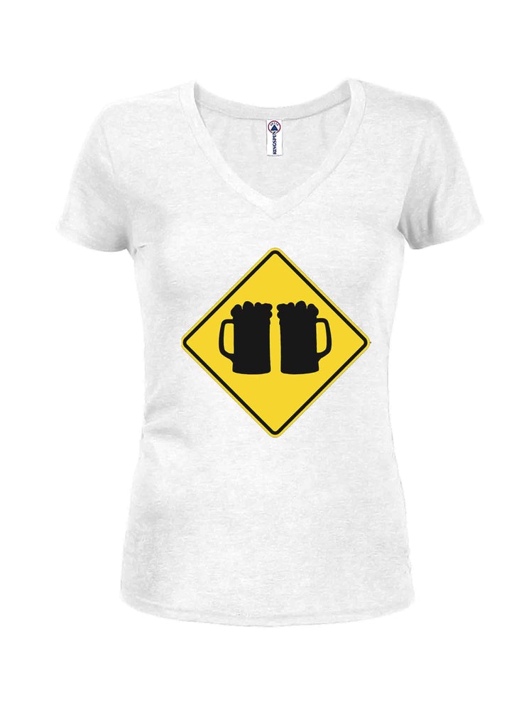 Beer Crossing Juniors V Neck T-Shirt product image 2