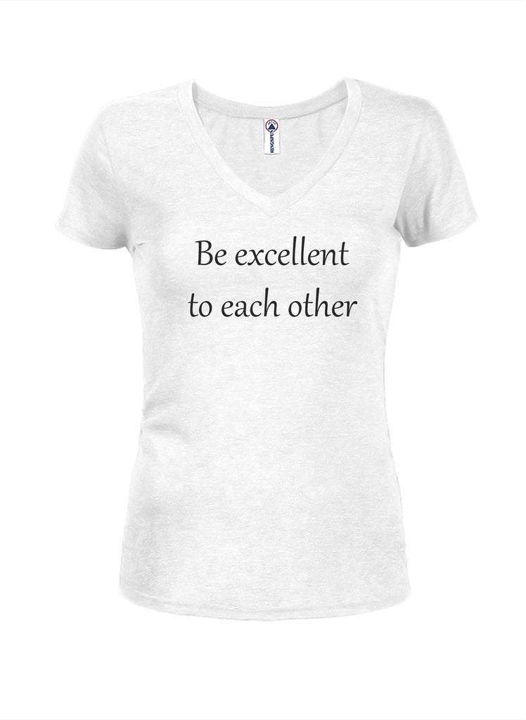 Be excellent to each other Juniors V Neck T-Shirt product image 2