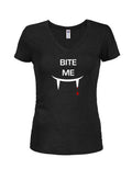 Bite Me Juniors V Neck T-Shirt product image 1