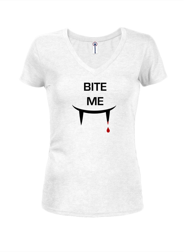 Bite Me Juniors V Neck T-Shirt product image 2