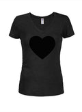 Black Heart Juniors V Neck T-Shirt product image 1