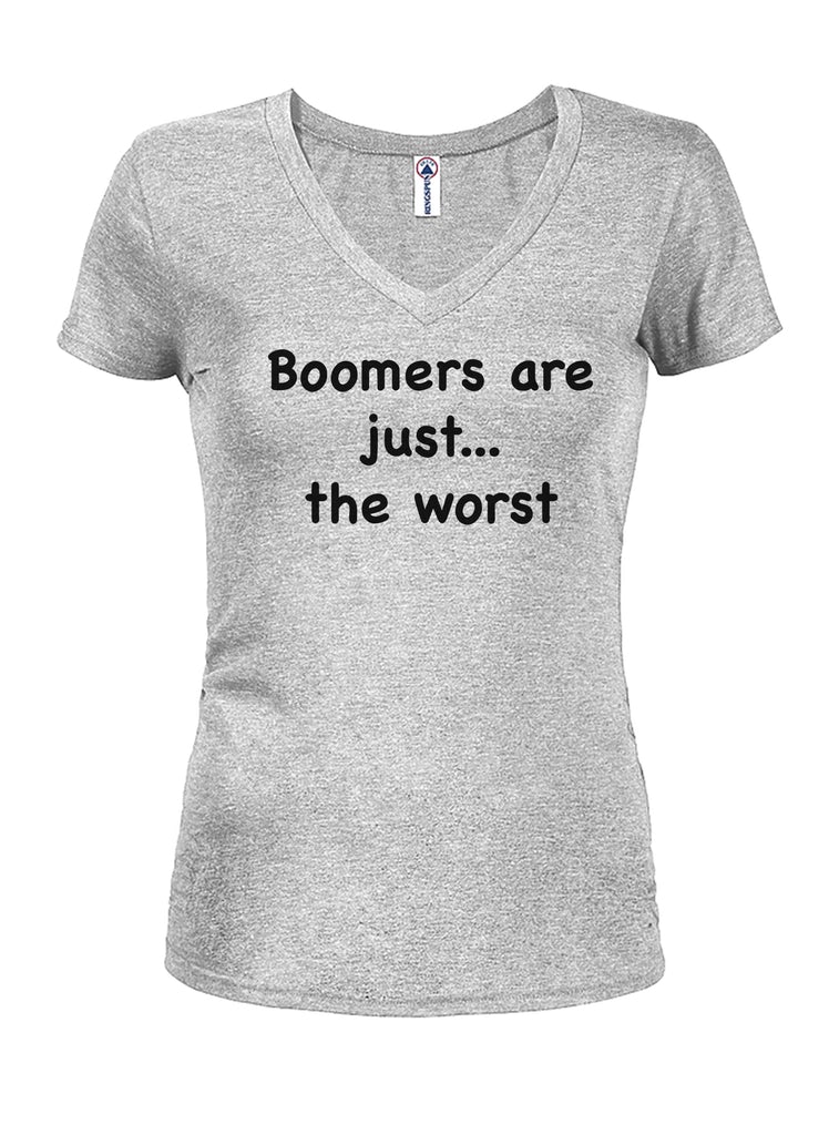 Boomers are just...the worst Juniors V Neck T-Shirt product image 3