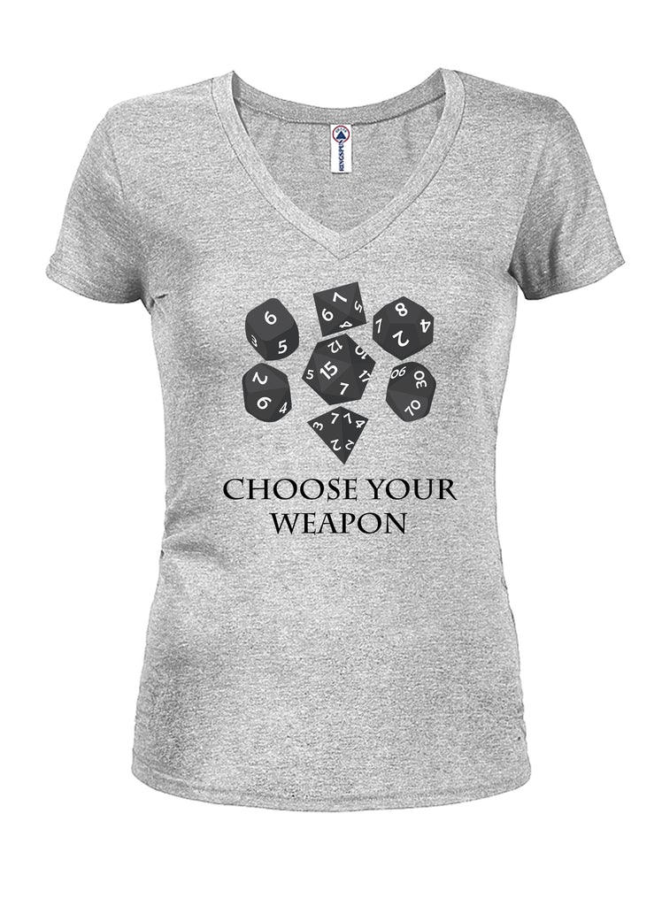 Choose your weapon Juniors V Neck T-Shirt product image 3