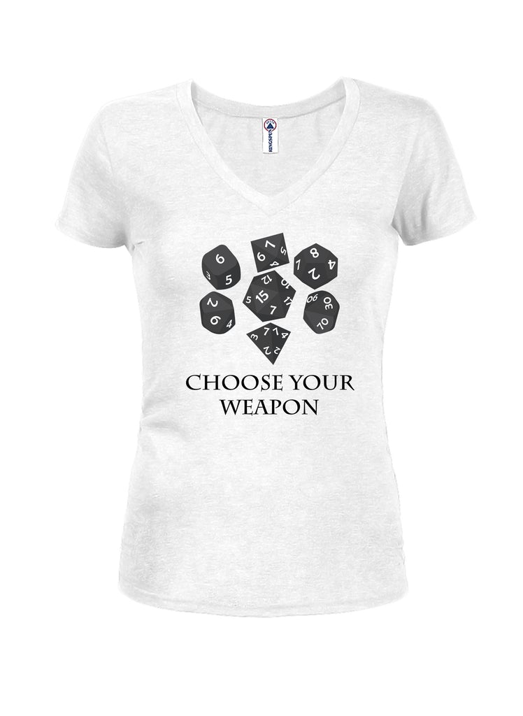 Choose your weapon Juniors V Neck T-Shirt product image 2