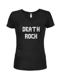 DEATH ROCK Juniors V Neck T-Shirt product image 1