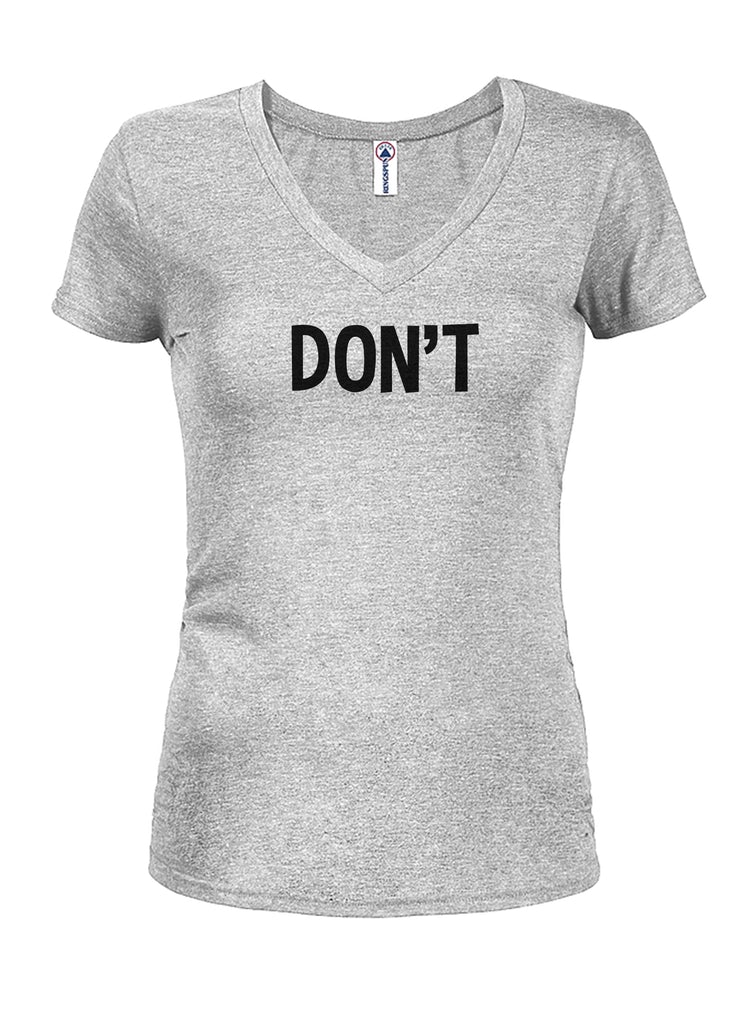 DON’T Juniors V Neck T-Shirt product image 3