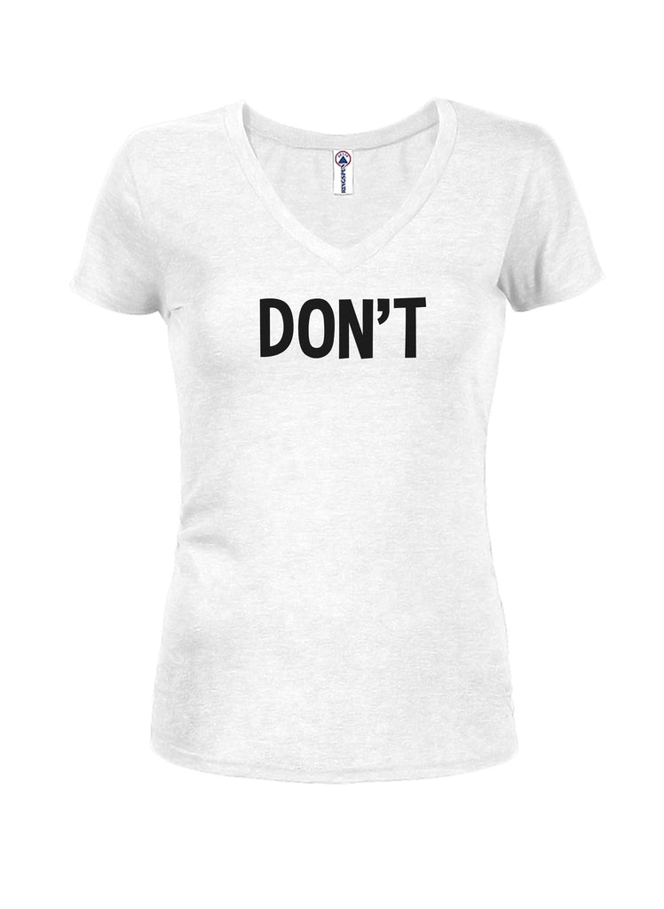 DON’T Juniors V Neck T-Shirt product image 2