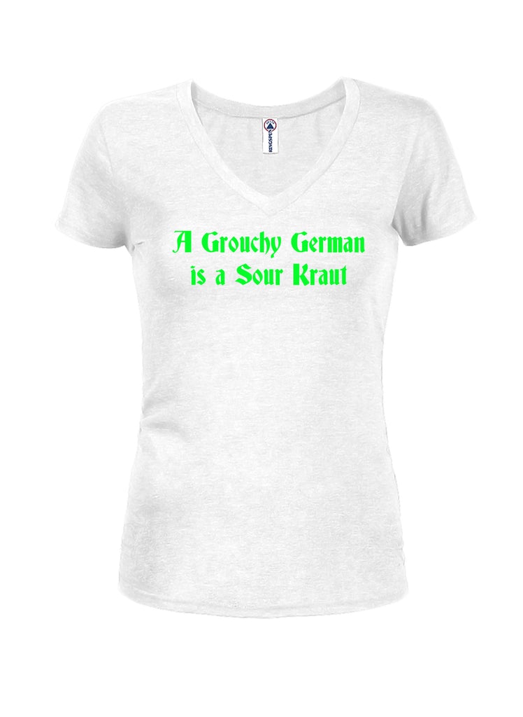 A Grouchy German is a Sour Kraut Juniors V Neck T-Shirt product image 2