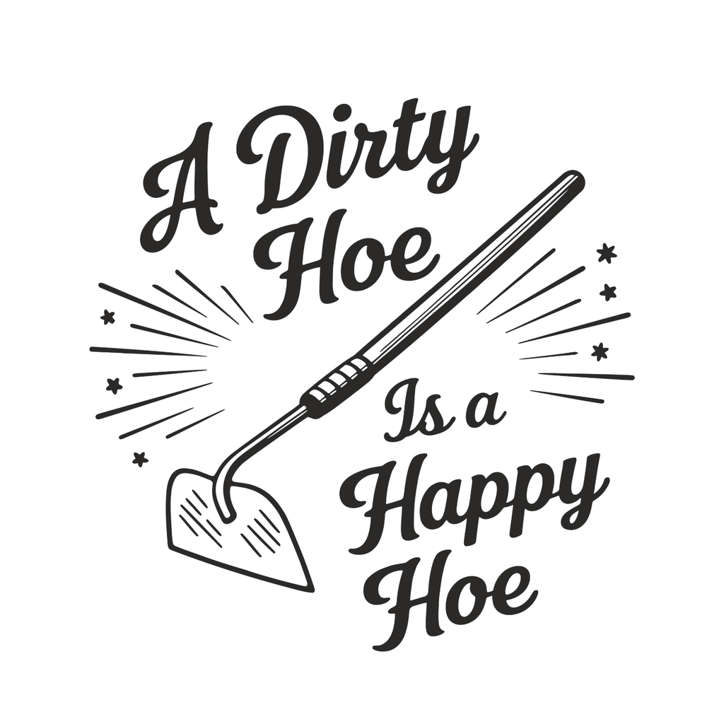A Dirty Hoe Is A Happy T-Shirt | Graphic Tee | Gardening product image 2