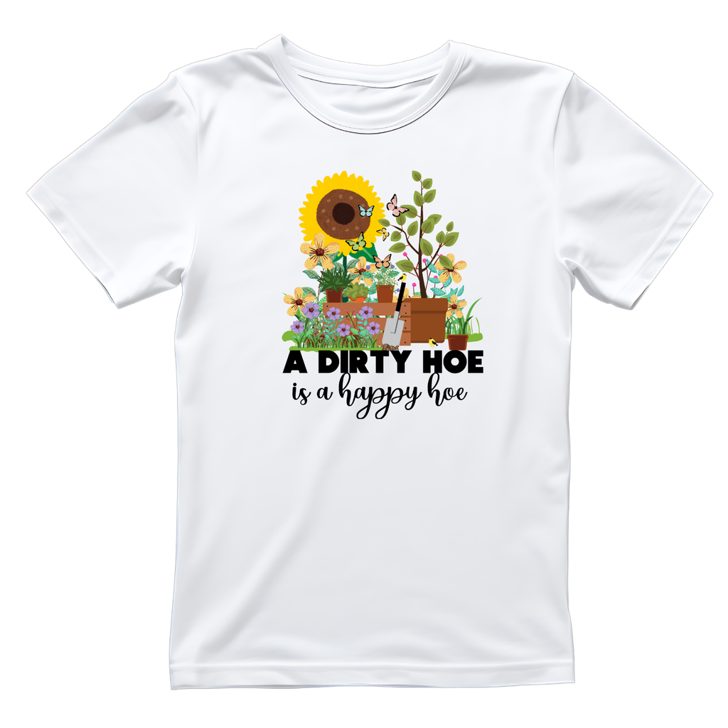 A Dirty Hoe Is A Happy T-Shirt | Graphic Tee | Gardening product image 1