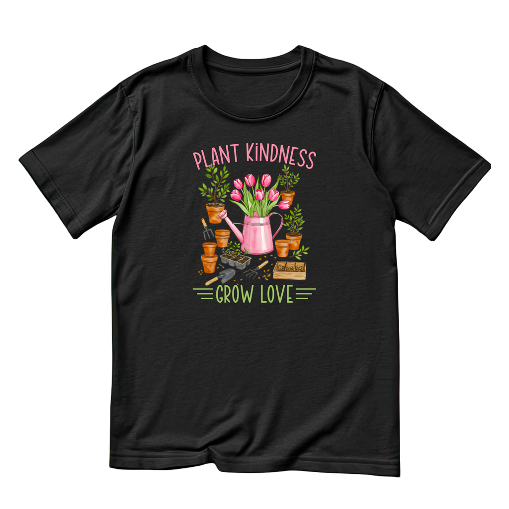 Plant Kindness Grow Love T-Shirt | Gardening Graphic Tee product image 6
