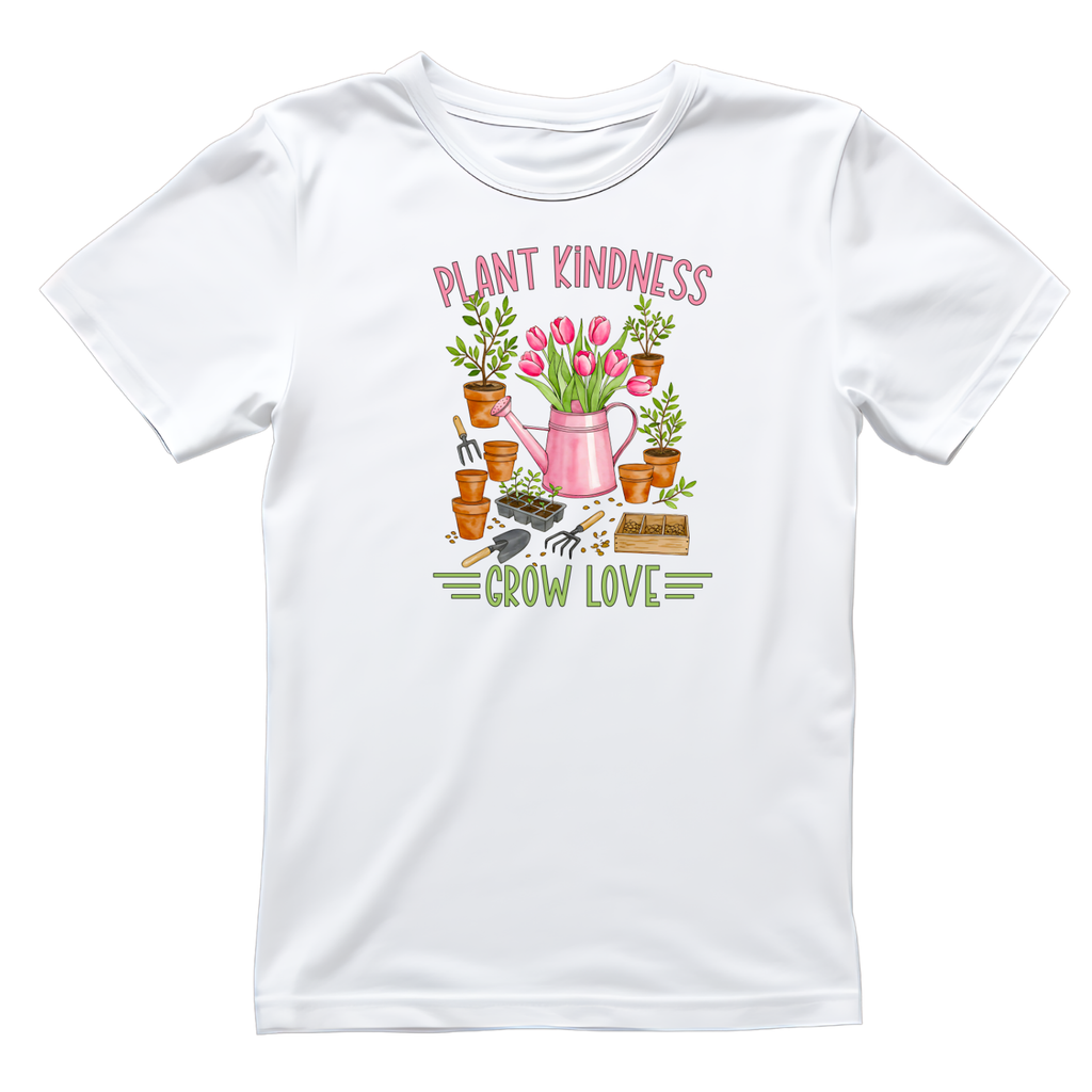 Plant Kindness Grow Love T-Shirt | Gardening Graphic Tee product image 3