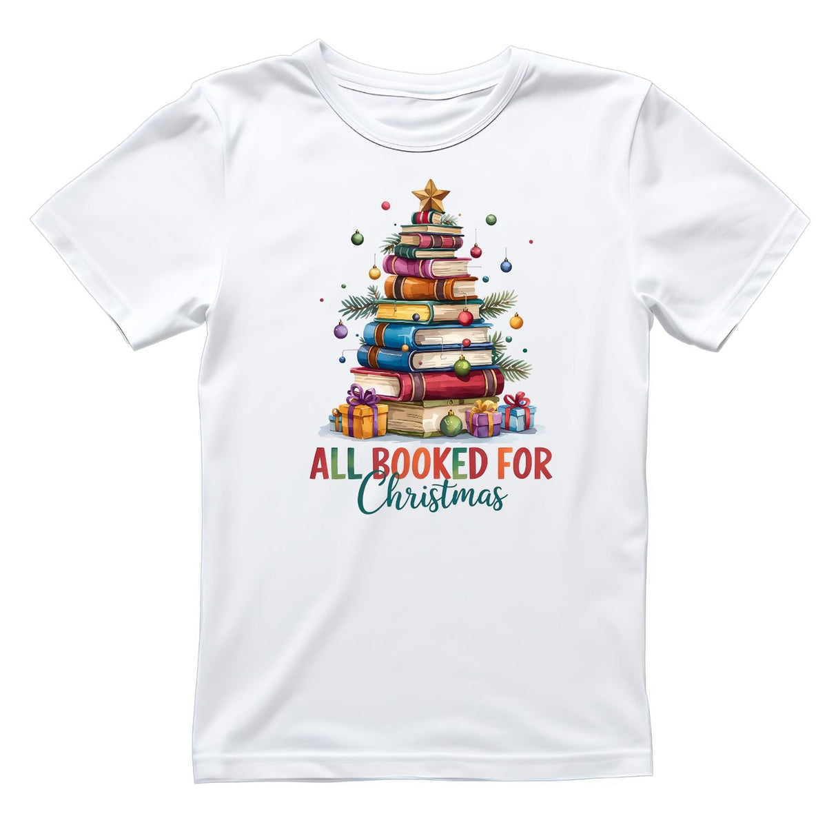 All Booked For Christmas T-shirt product image 3