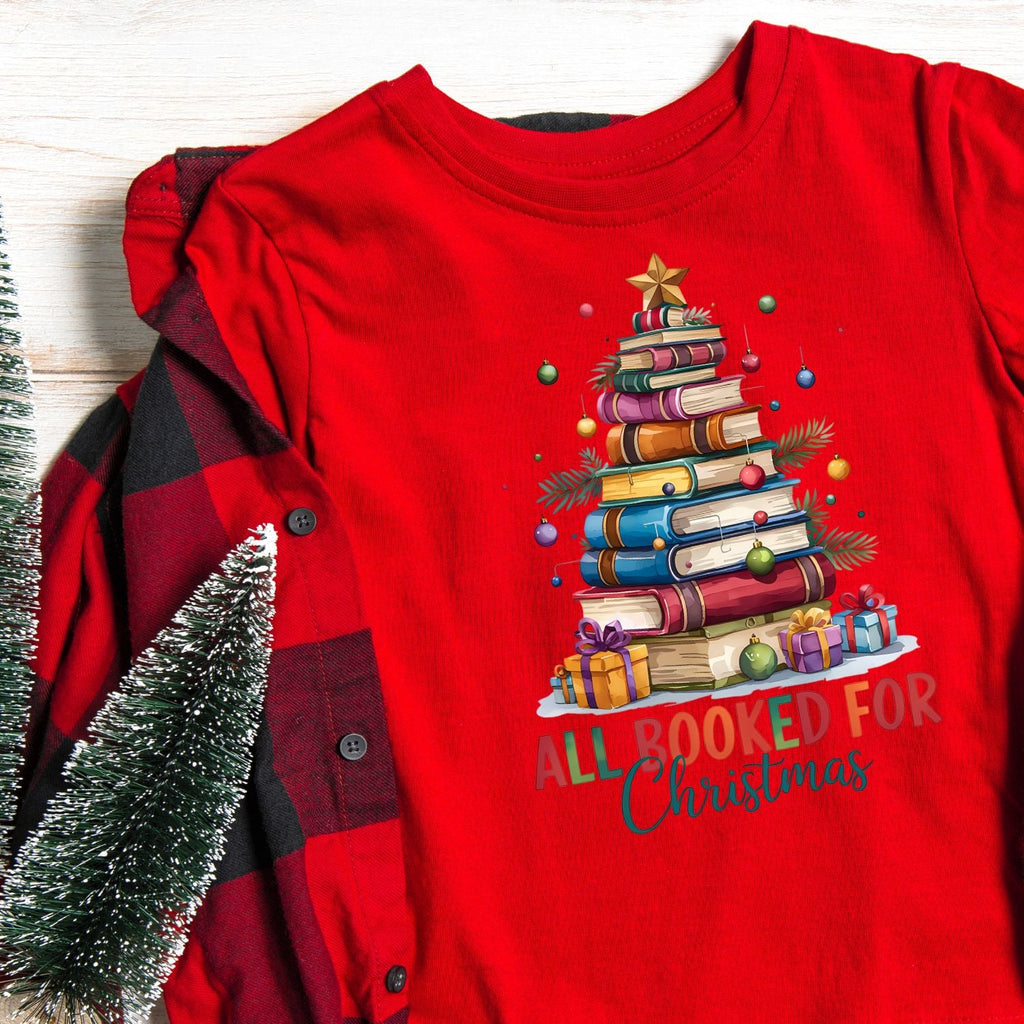 All Booked For Christmas T-shirt product image 4