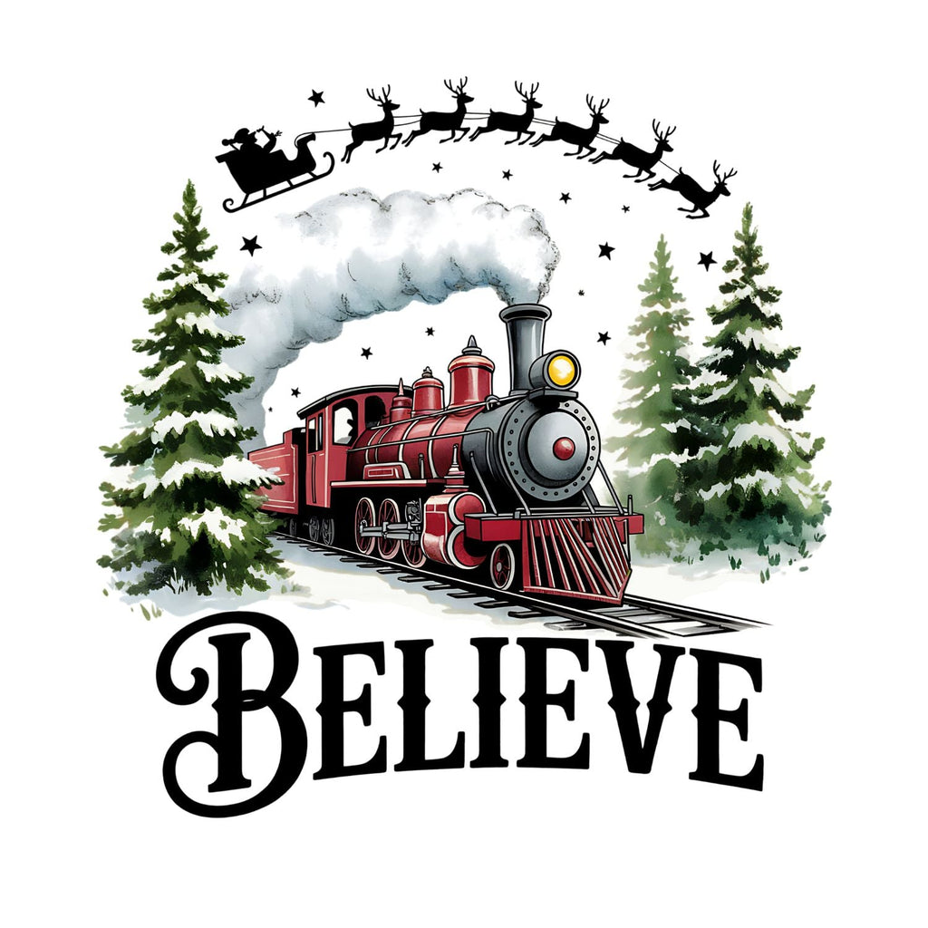 Believe Train Christmas T-shirt product image 2