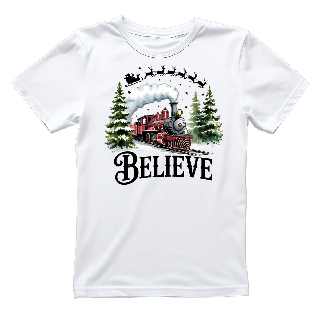 Believe Train Christmas T-shirt product image 1