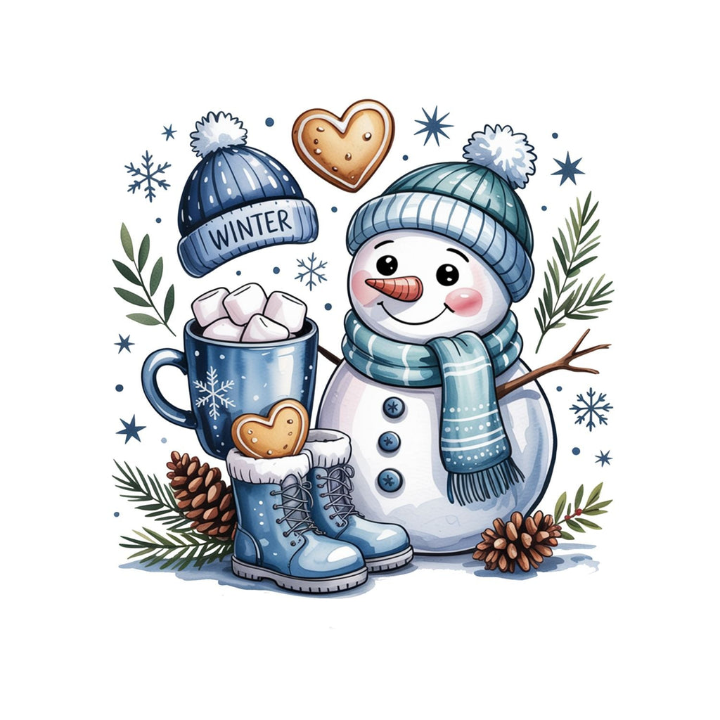 Blue Snowman T-shirt product image 2