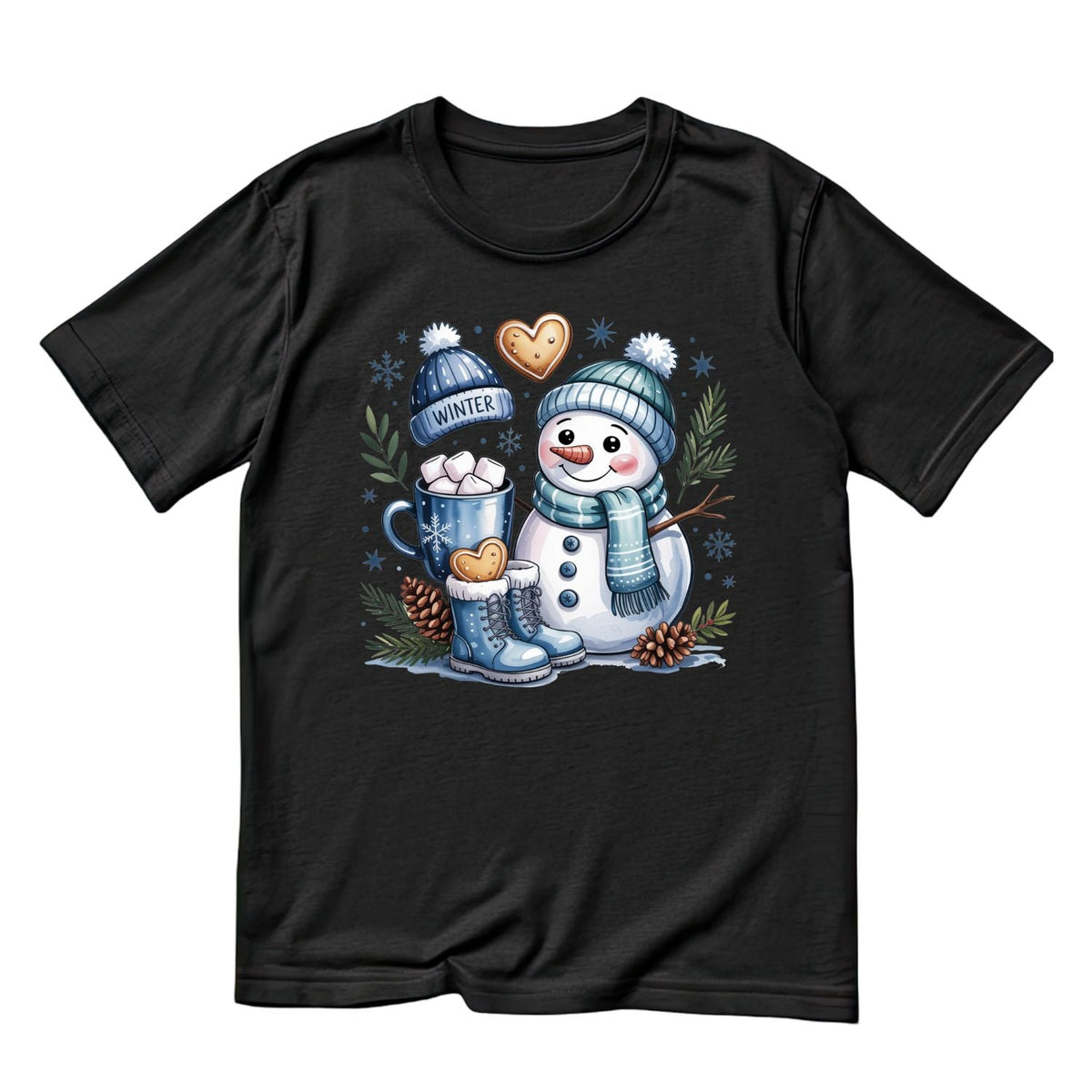 Blue Snowman T-shirt product image 6