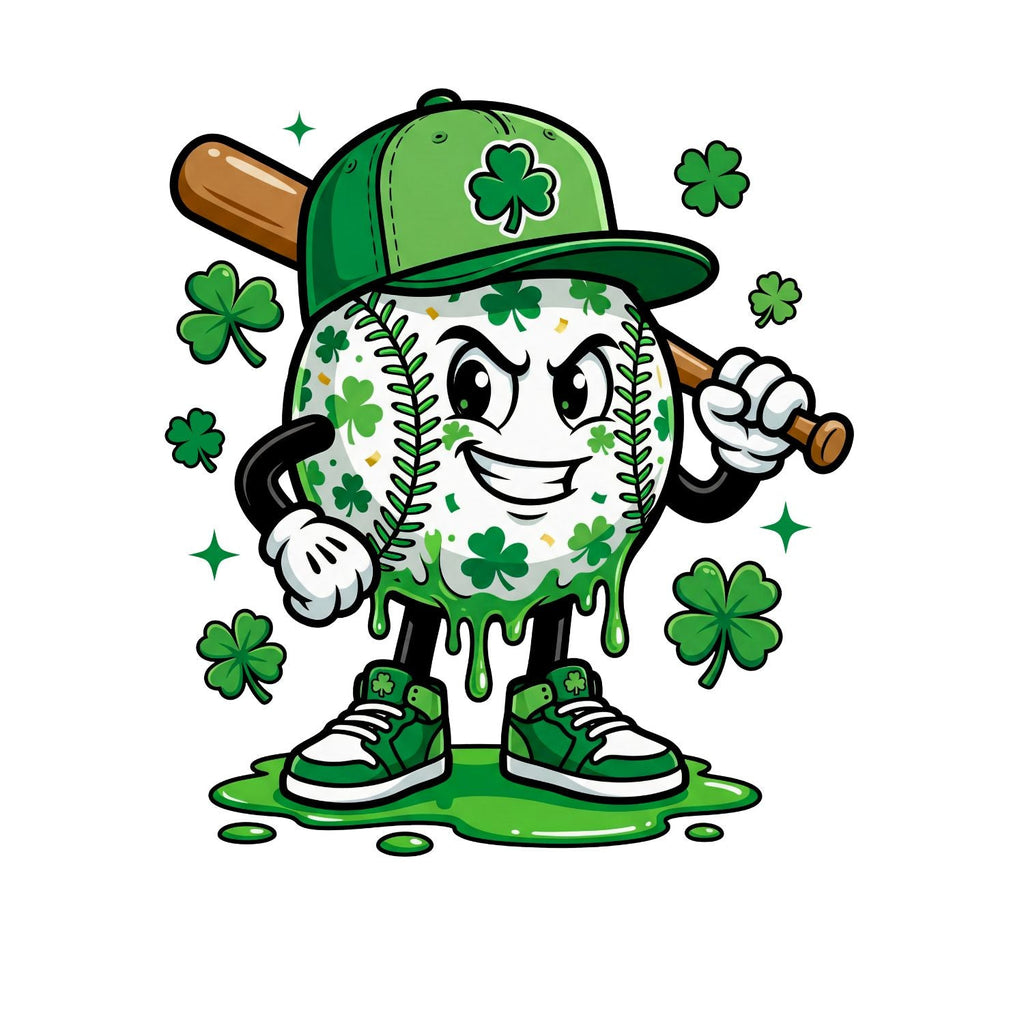 Baseball Shamrock T-shirt | St Patrick’s Day product image 5
