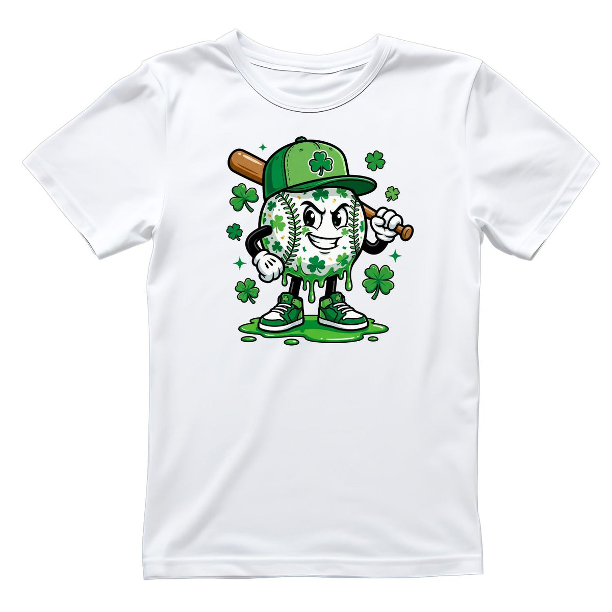 Baseball Shamrock T-shirt | St Patrick’s Day product image 4