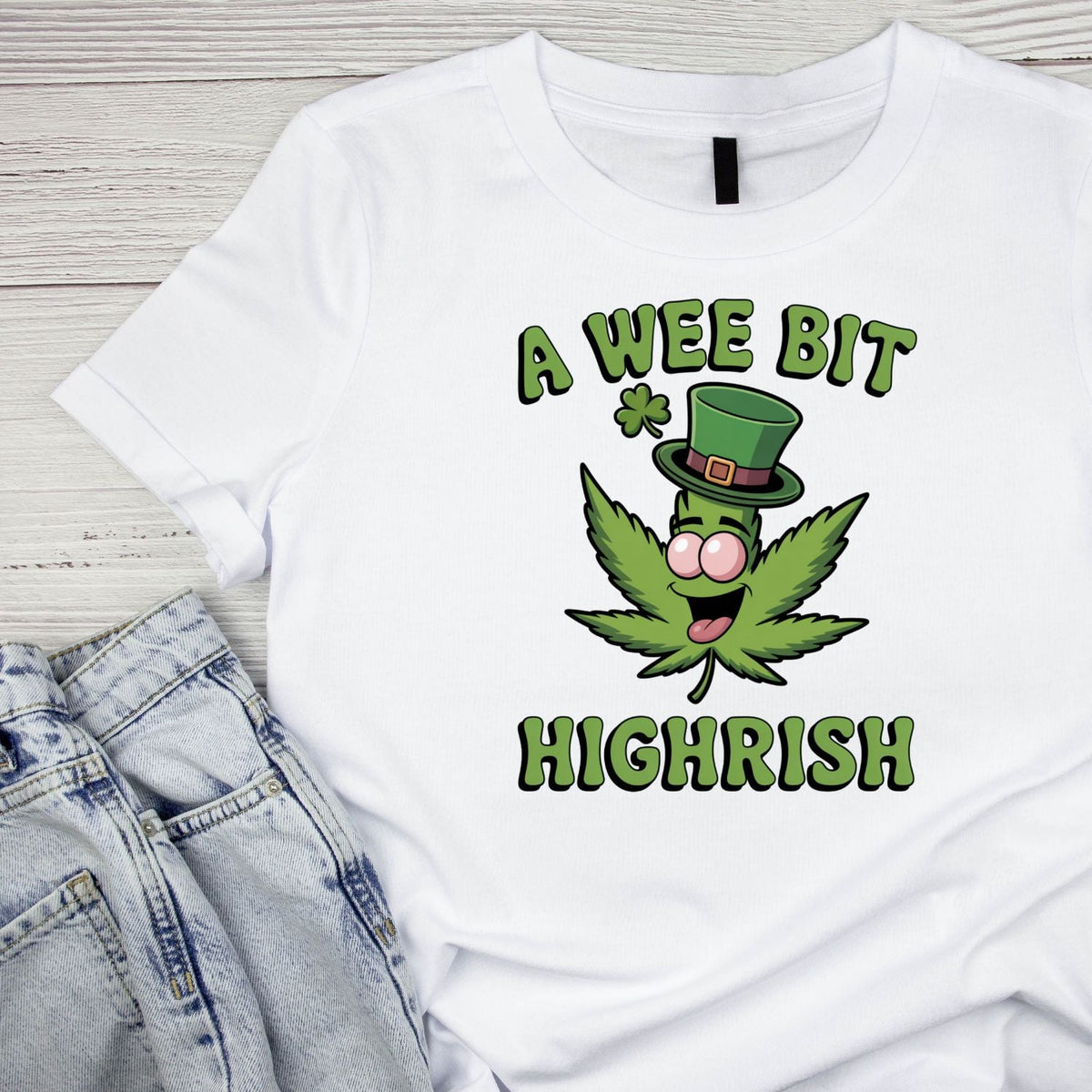 A Wee But Highrish T-shirt | St Patrick’s Day | Shamrock product image 3