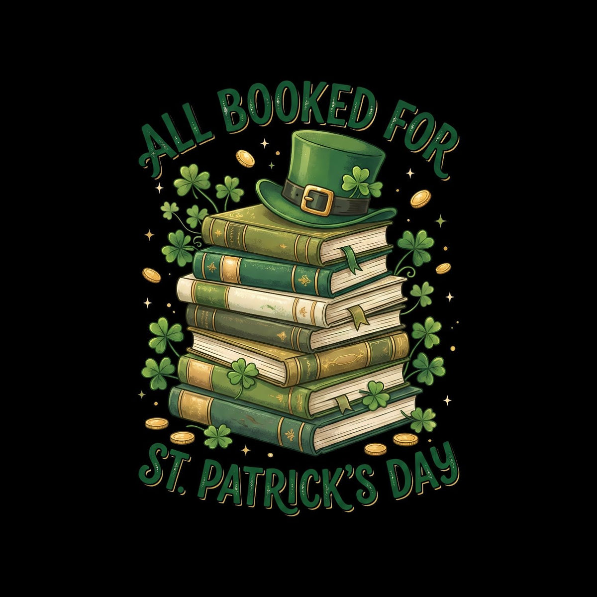 All Booked For St. Patricks Day T-shirt | St | Shamrock product image 5
