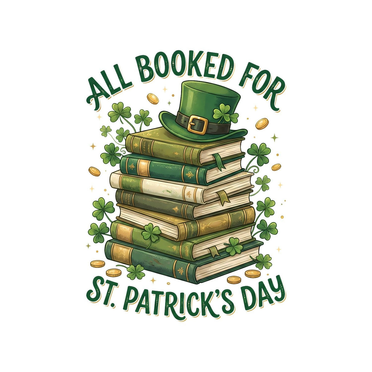 All Booked For St. Patricks Day T-shirt | St | Shamrock product image 2