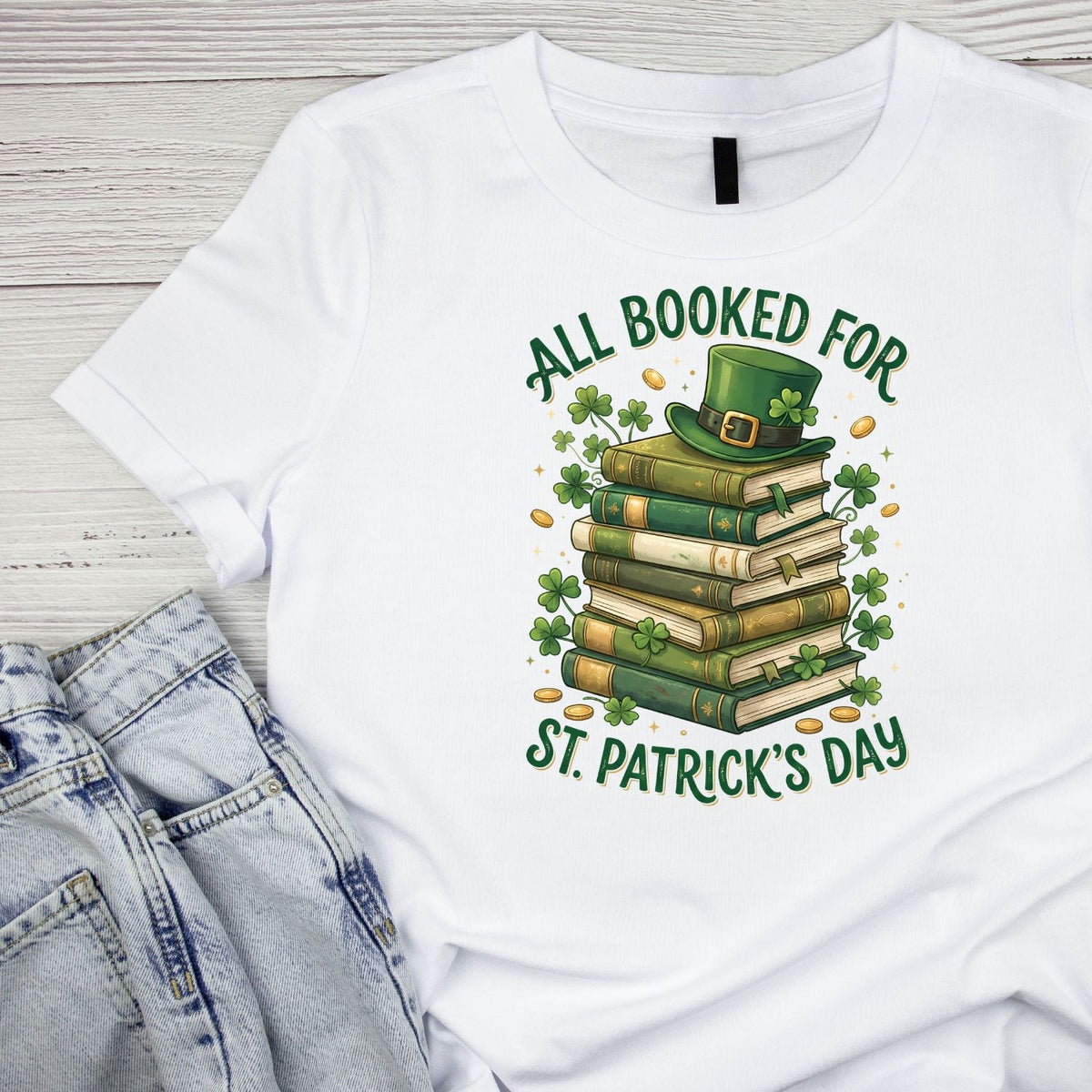 All Booked For St. Patricks Day T-shirt | St | Shamrock product image 1