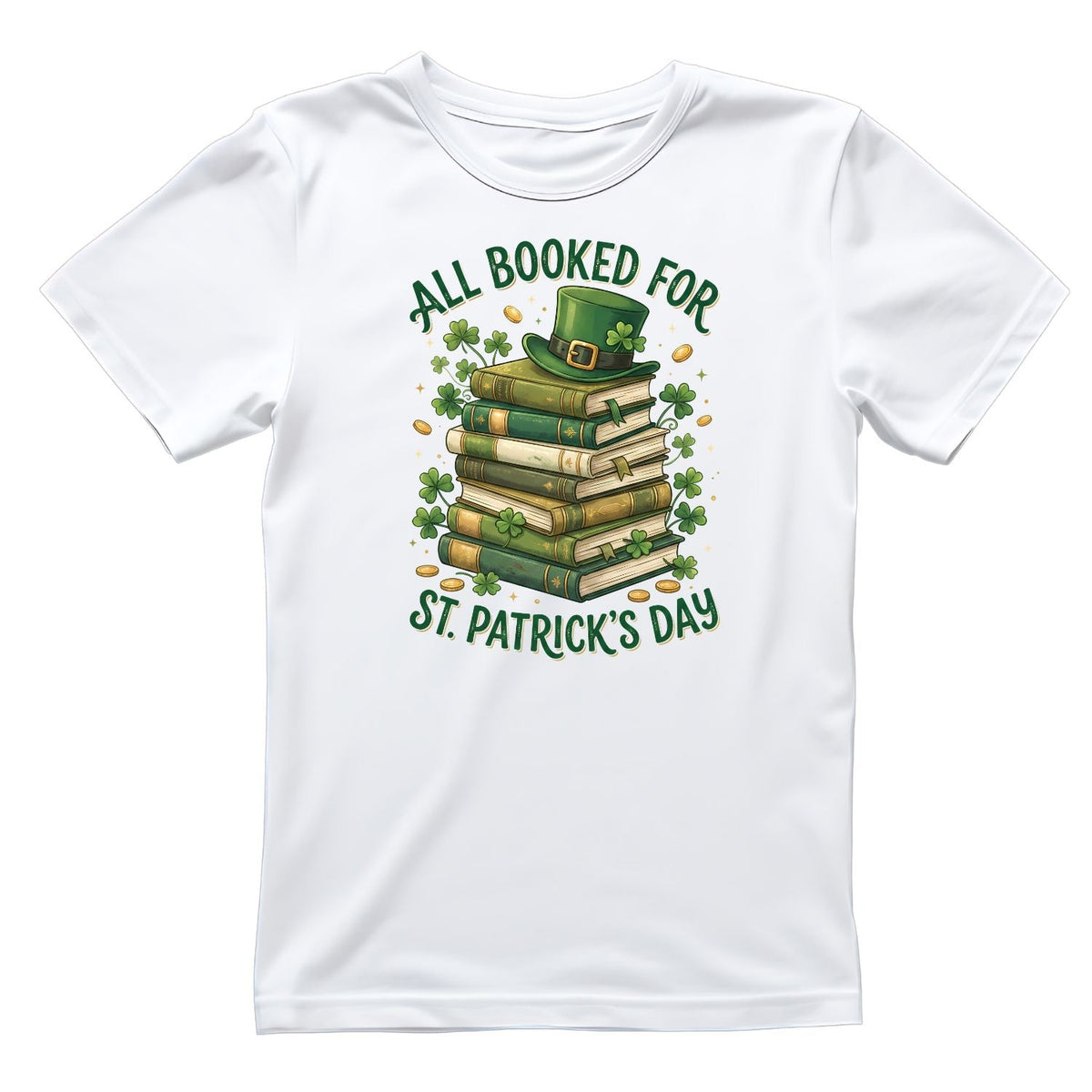All Booked For St. Patricks Day T-shirt | St | Shamrock product image 3