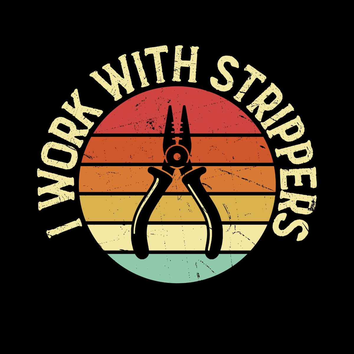 I Work With Strippers T-shirt | Tools | Mechanic | Mens product image 2