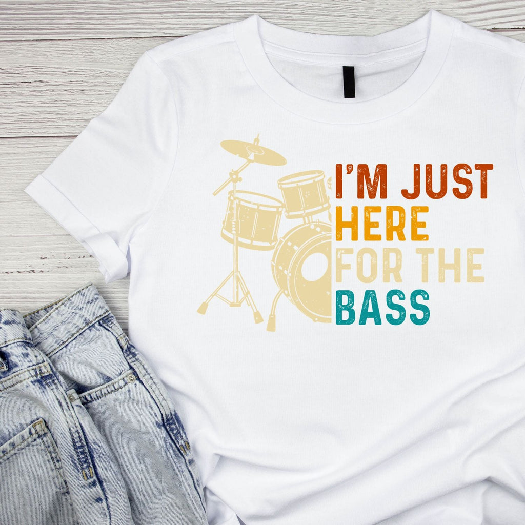 I’m Just Here For The Base Drums T-Shirt| Music | Songs product image 6