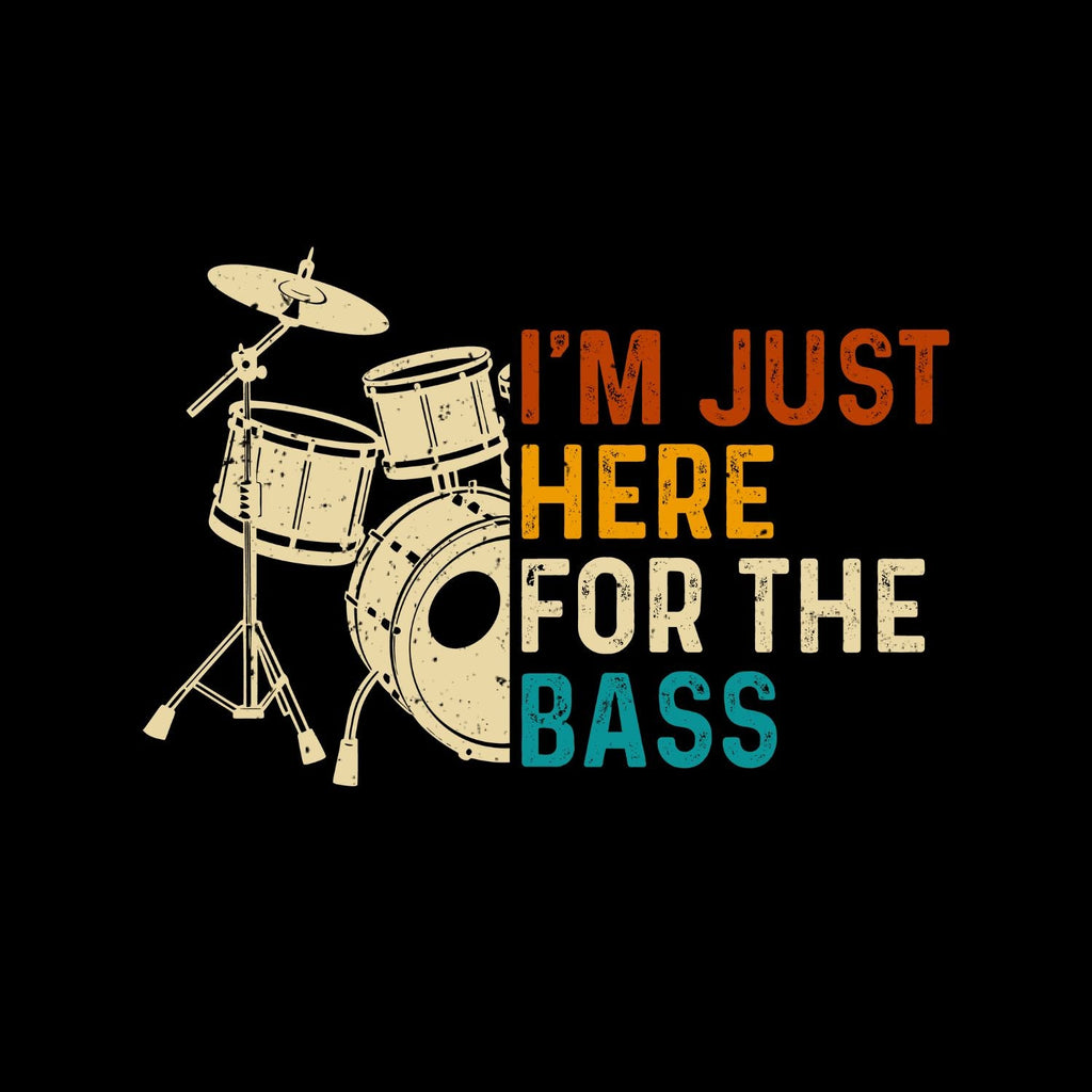 I’m Just Here For The Base Drums T-Shirt| Music | Songs product image 2