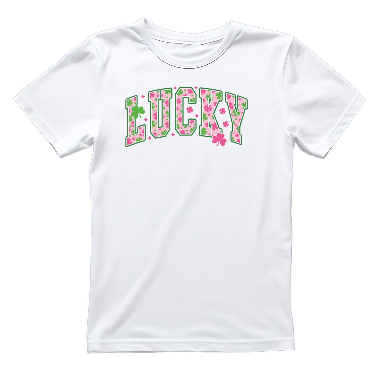 Blush Pink Lucky Clover T-shirt | St Patrick’s Day product image 6